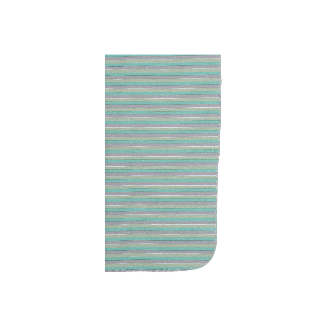 EVERYDAY KIDS 4 Pack Flannel Receiving Baby Blanket Set - Dinosaurs/Stripes