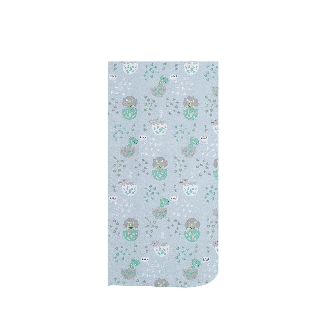 EVERYDAY KIDS 4 Pack Flannel Receiving Baby Blanket Set - Dinosaurs/Stripes