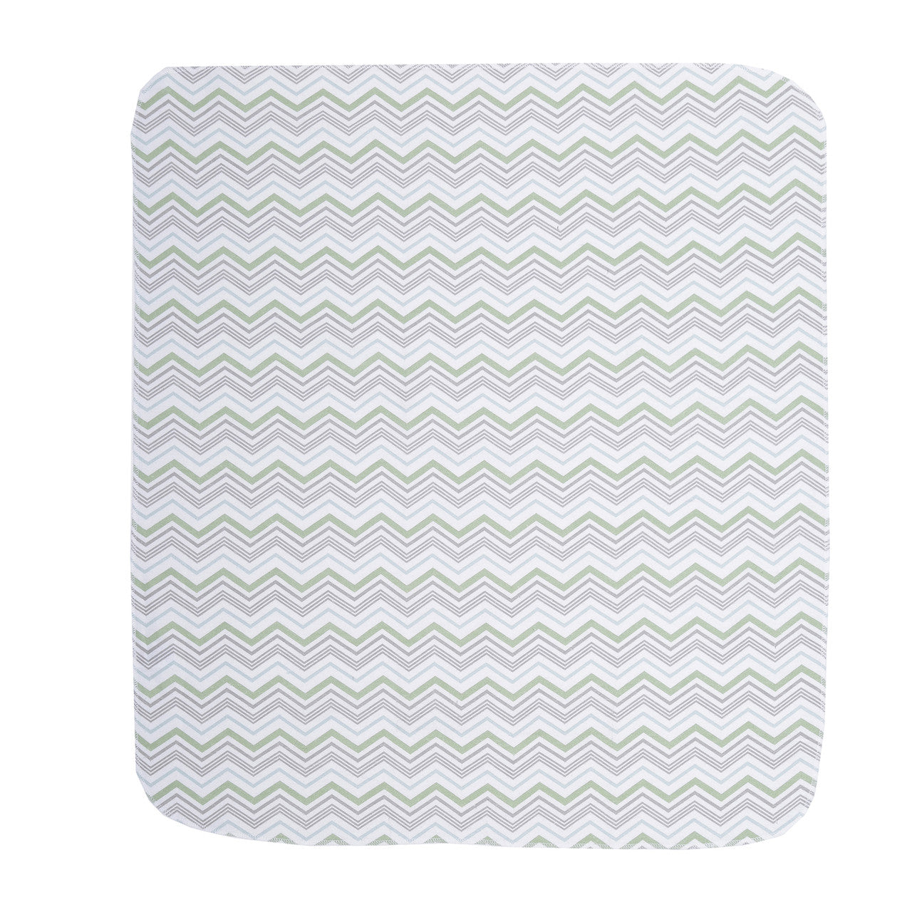 EVERYDAY KIDS 4 Pack Flannel Receiving Baby Blanket Set - Dinosaurs/Chevron