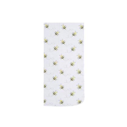 EVERYDAY KIDS 4 Pack Flannel Receiving Baby Blanket Set - Bees/Honeycomb