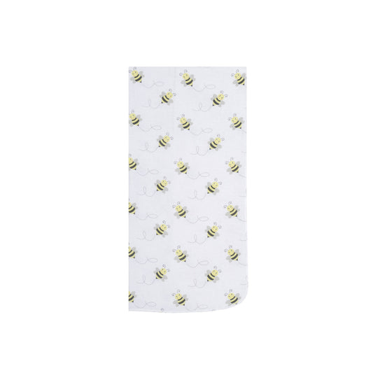 EVERYDAY KIDS 4 Pack Flannel Receiving Baby Blanket Set - Bees/Honeycomb