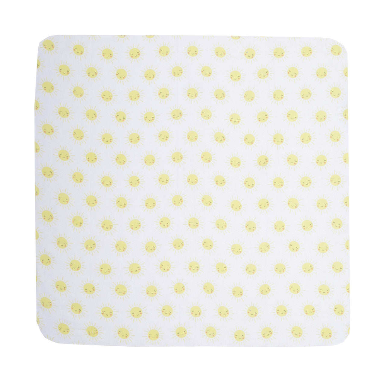 EVERYDAY KIDS 4 Pack Flannel Receiving Baby Blanket Set - Sun/Yellow Stripes