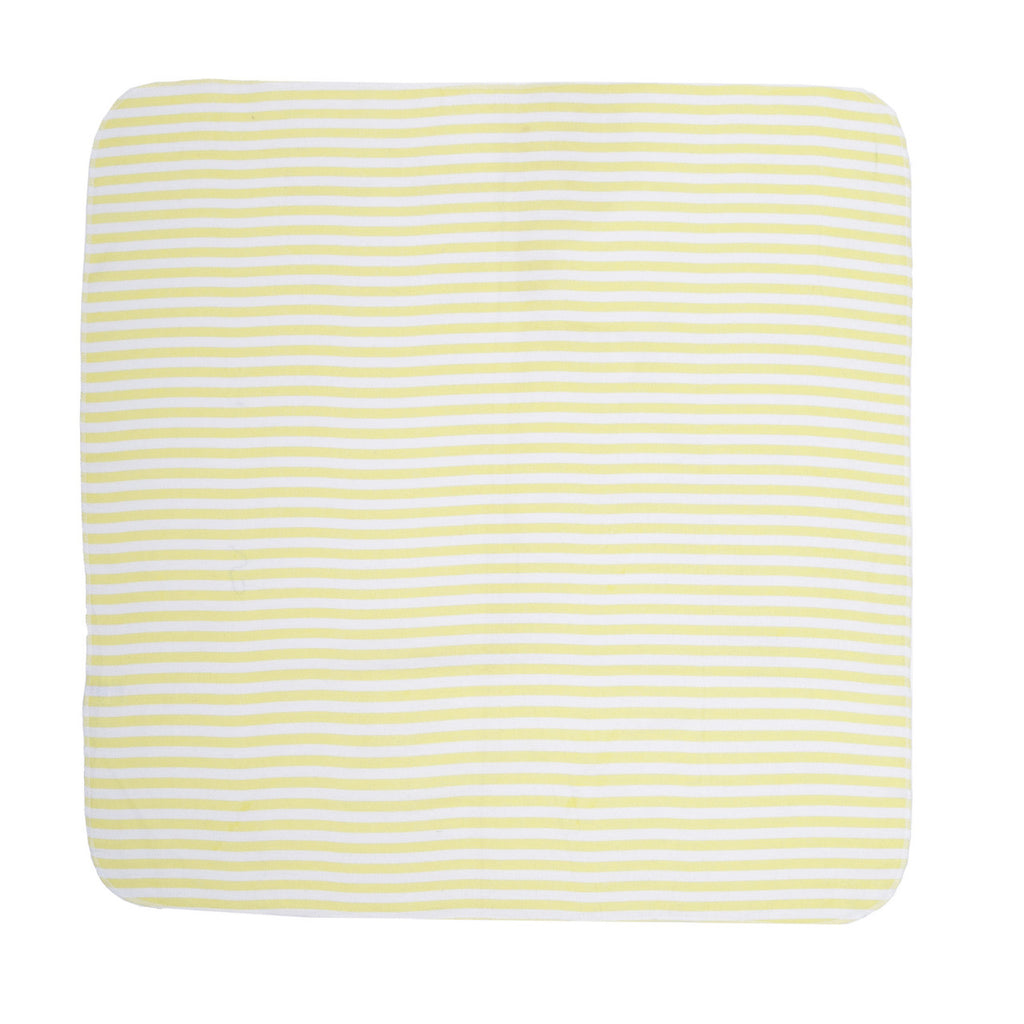 EVERYDAY KIDS 4 Pack Flannel Receiving Baby Blanket Set - Sun/Yellow Stripes
