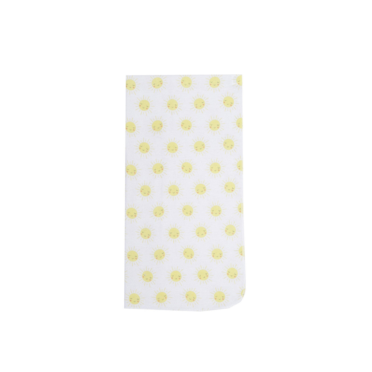 EVERYDAY KIDS 4 Pack Flannel Receiving Baby Blanket Set - Sun/Yellow Stripes