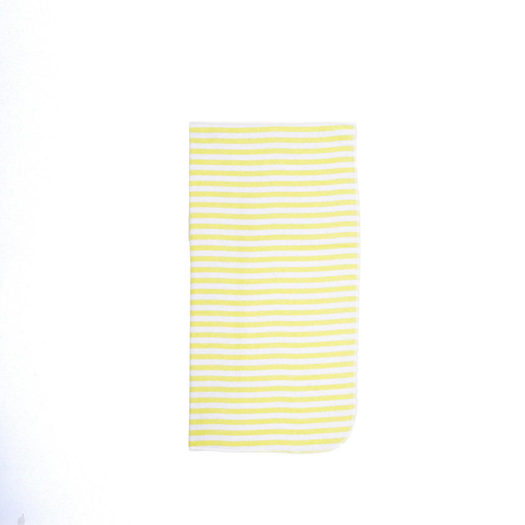 EVERYDAY KIDS 4 Pack Flannel Receiving Baby Blanket Set - Sun/Yellow Stripes