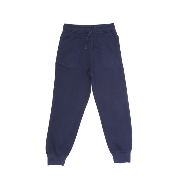 EVERYDAY KIDS Girls’ Navy Blue Cotton Fleece Sweatpants
