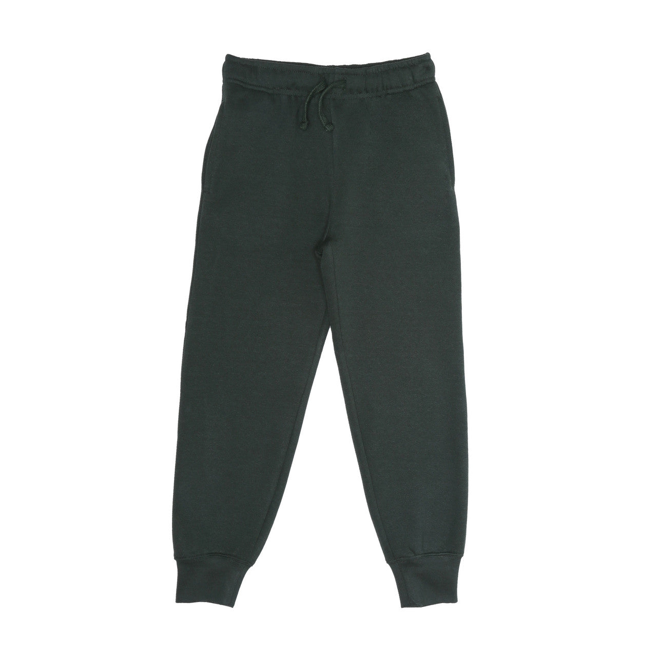 EVERYDAY KIDS Boys Green Cotton Fleece Sweatpants Joggers with Pockets