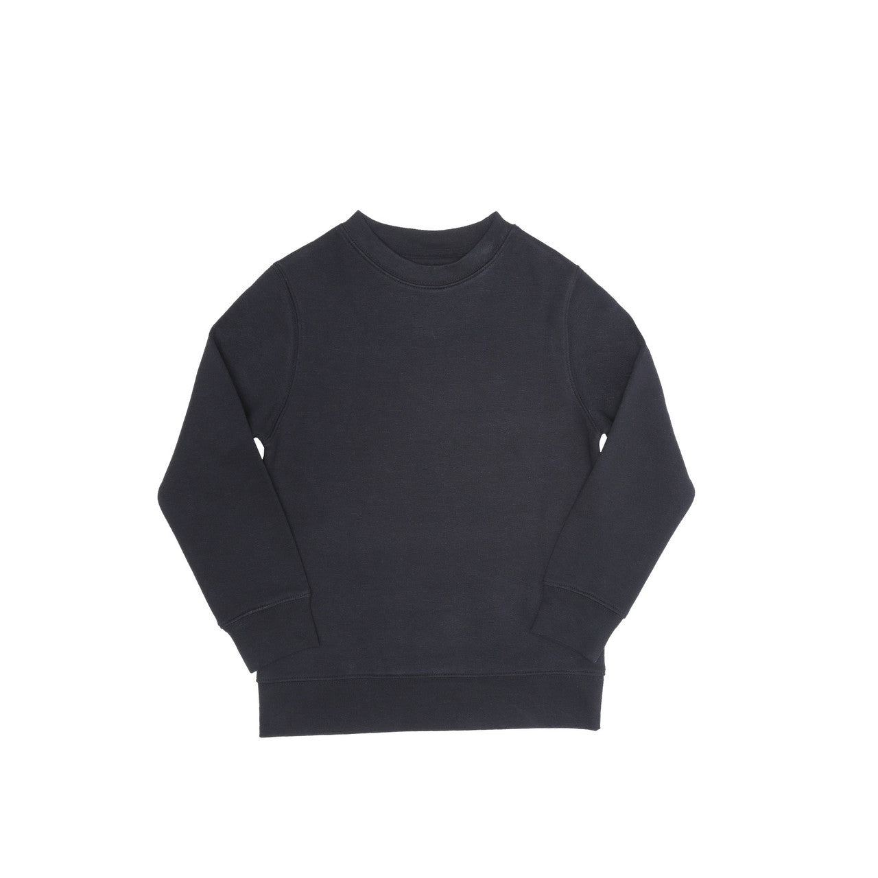 EVERYDAY KIDS Girls’ Fleece Black Crewneck Sweatshirt