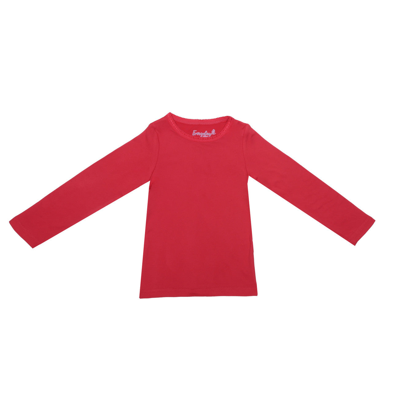 EVERYDAY KIDS Girls Red Thermal Top and Bottom Underwear Set