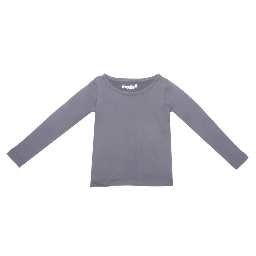 EVERYDAY KIDS Boys Dark Gray Thermal Top and Bottom Underwear Set