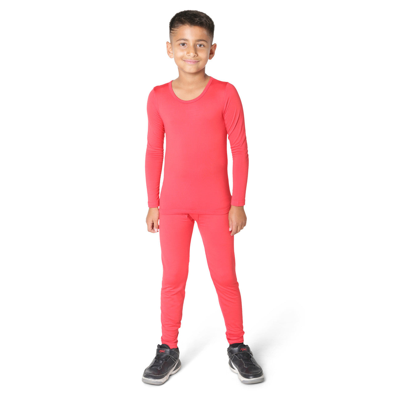 EVERYDAY KIDS Boys Red Thermal Top and Bottom Underwear Set