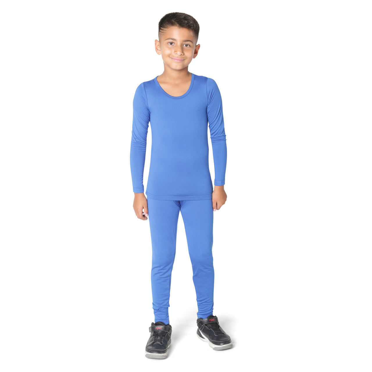 EVERYDAY KIDS Boys Light Blue Thermal Top and Bottom Underwear Set