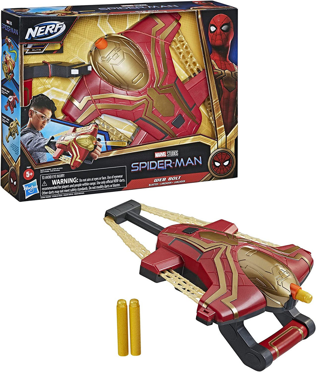 Spider-Man Web Bolt NERF Blaster Toy