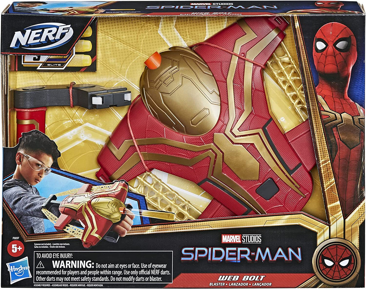 Spider-Man Web Bolt NERF Blaster Toy