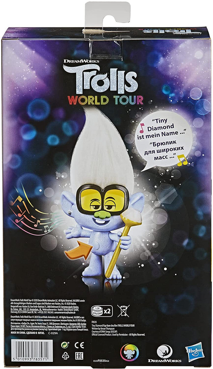 Trolls DreamWorks World Tour Rappin' Tiny Diamond Doll