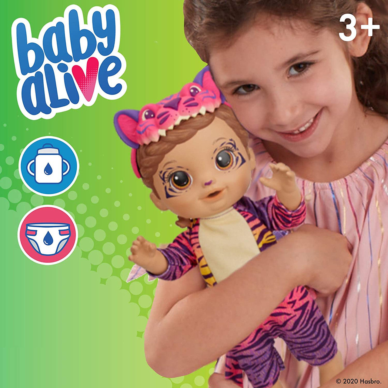 Baby Alive Rainbow Wildcats Doll, Tiger