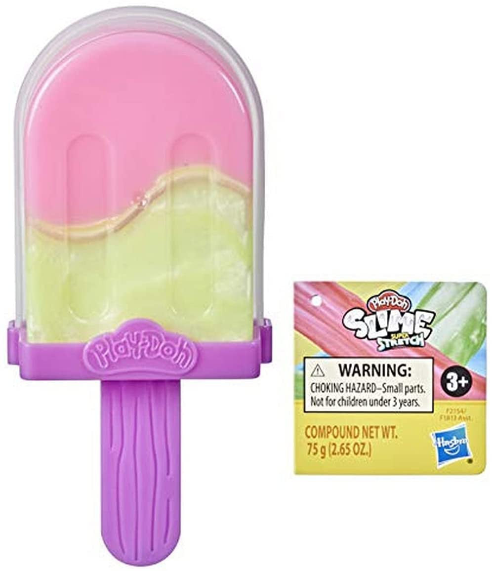 Play-Doh Foam and Slime Super Stretch Pop Ice Cream Toy, Colors Vary