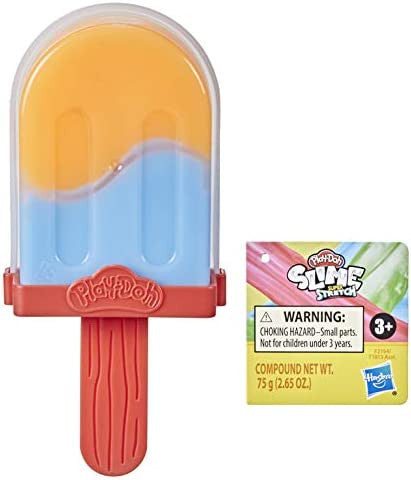 Play-Doh Foam and Slime Super Stretch Pop Ice Cream Toy, Colors Vary