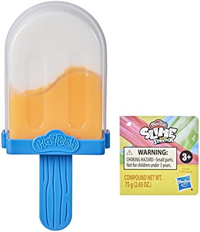 Play-Doh Foam and Slime Super Stretch Pop Ice Cream Toy, Colors Vary