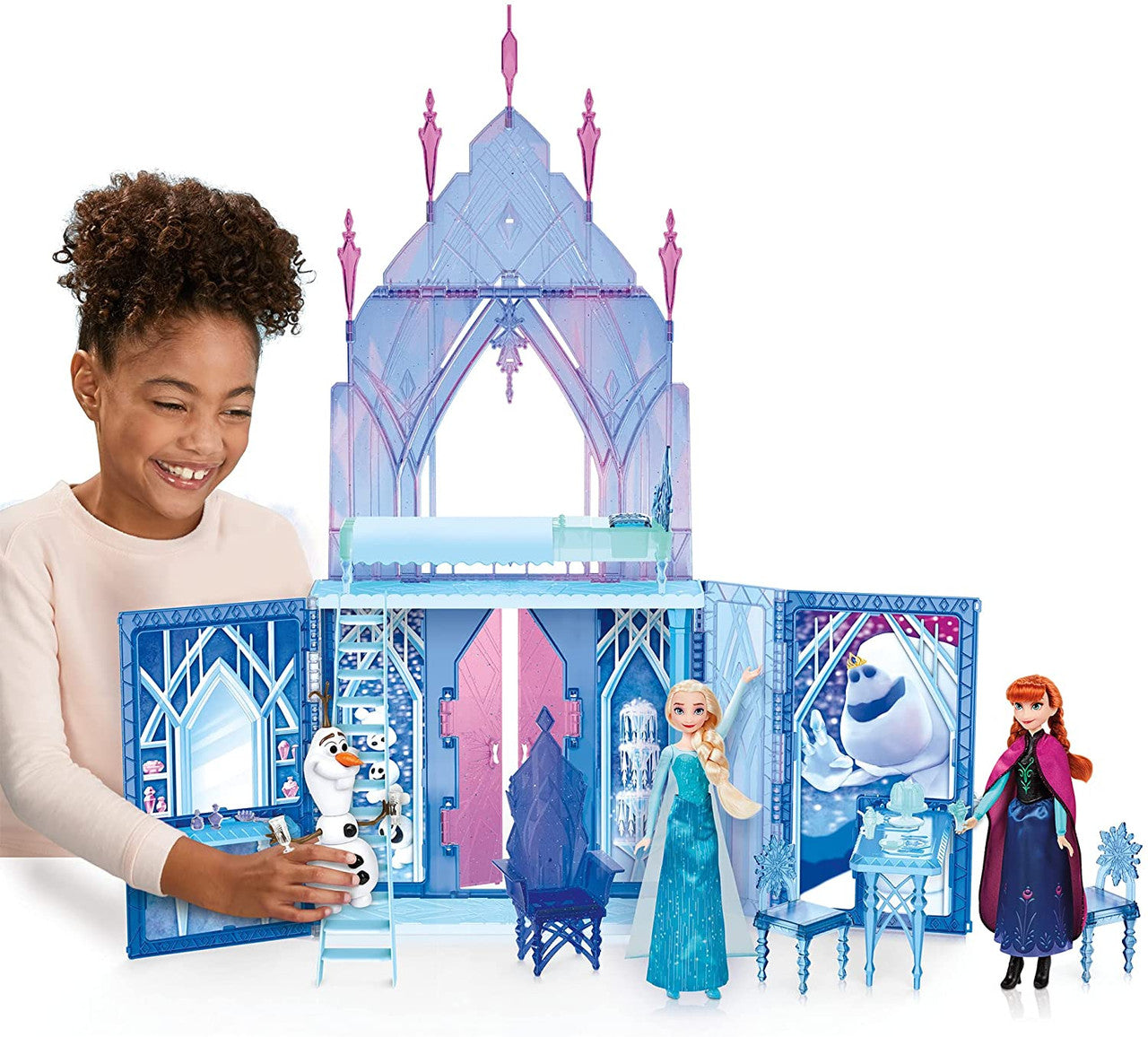 Disney Frozen II Elsa's Fold and Go Ice Palace, Castle Playset