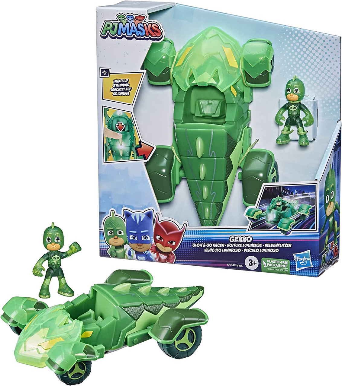 PJ Masks Toys Glow & Go Gekko-Mobile