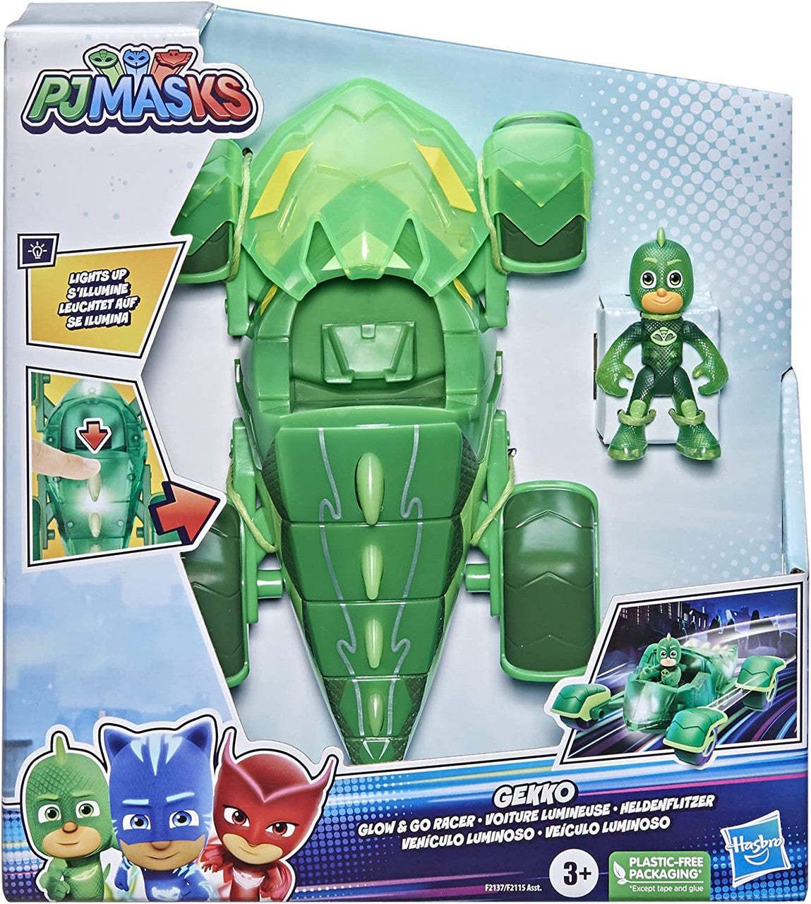 PJ Masks Toys Glow & Go Gekko-Mobile