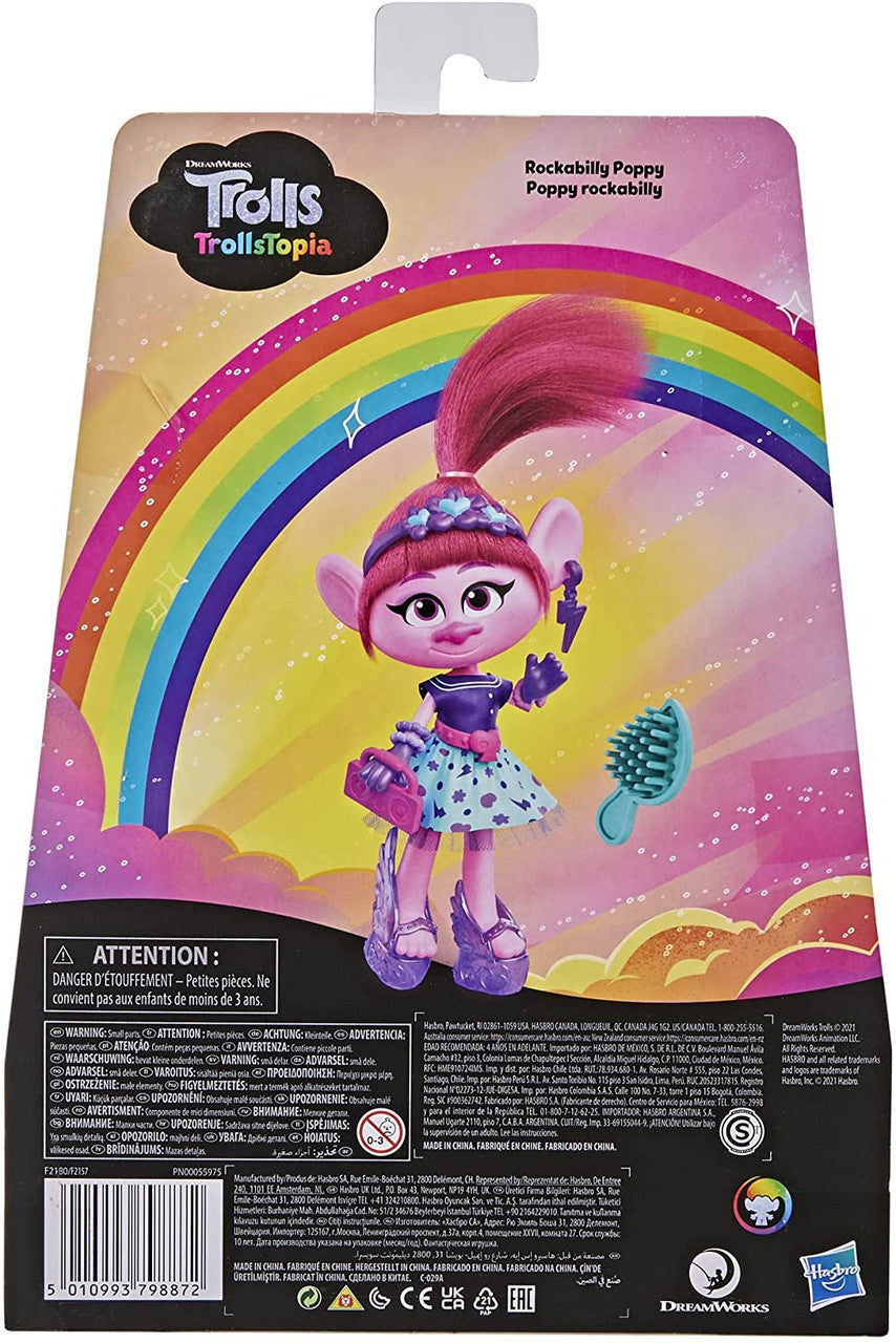 DreamWorks TrollsTopia Rockabilly Poppy Fashion Doll