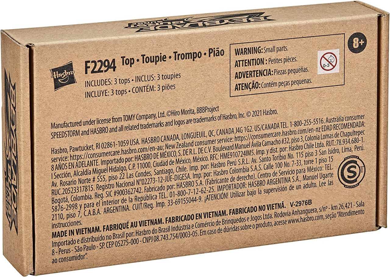 Beyblade 3-Pack Burst Surge Speedstorm Tempest Cloud