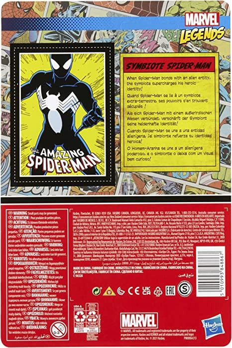 Marvel Legends Retro 3.75" Symbiote Spider-Man Action Figure
