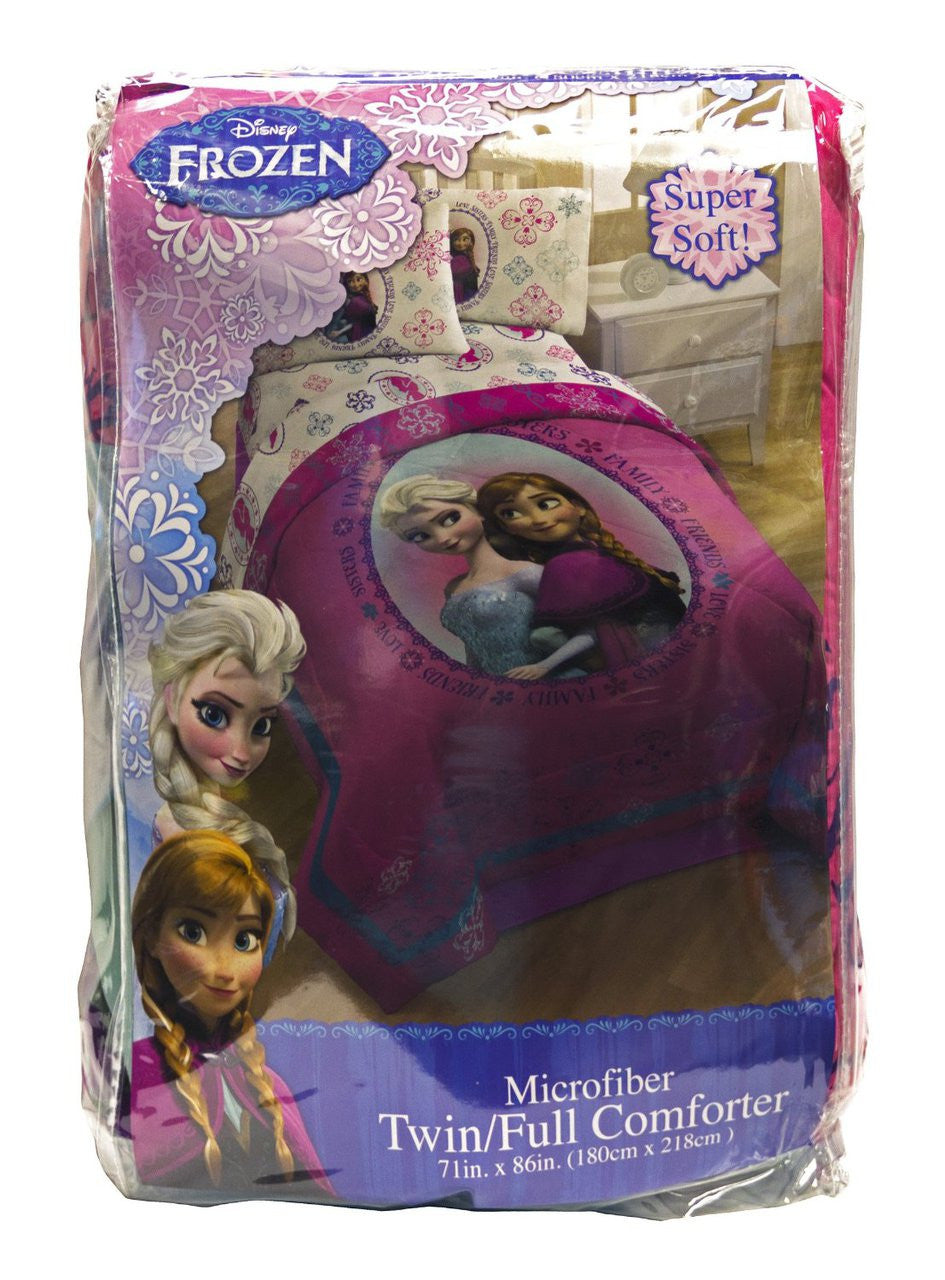 Disney Frozen Anna and Elsa "Snowflake" Comforter, Twin/Full