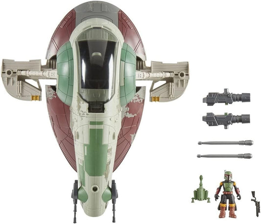 Star Wars Mission Fleet Starship Skirmish - Boba Fett Action Figure and Firespray Starship