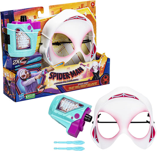 Spider-Man: Across The Spider-Verse Spider-Gwen Web-Shot Slinger Mask and Blaster Set