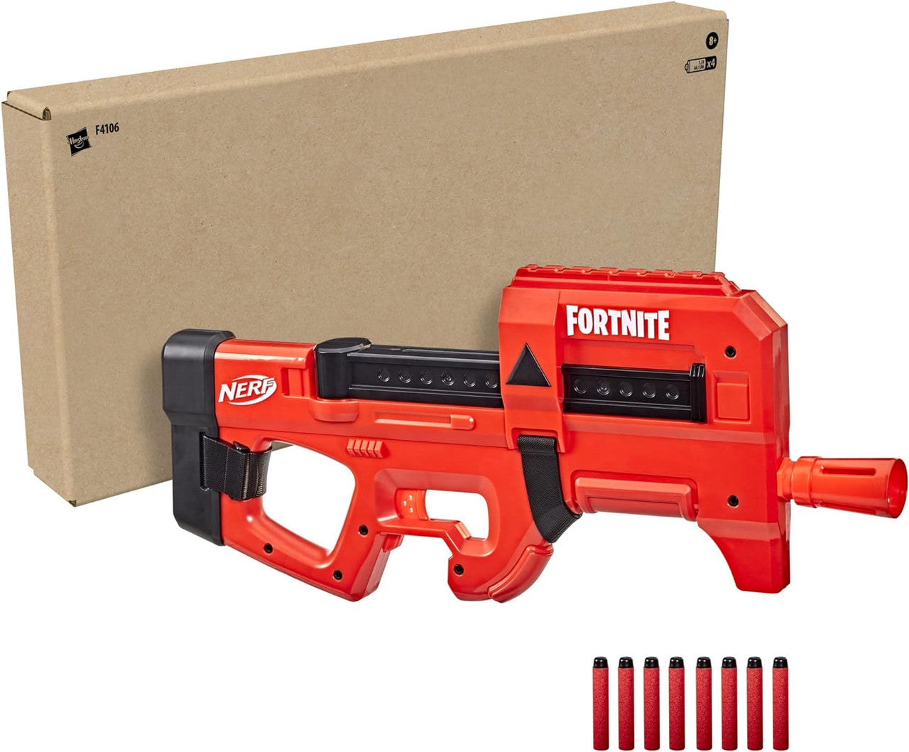 NERF Fortnite Compact SMG Motorized Blaster, Red