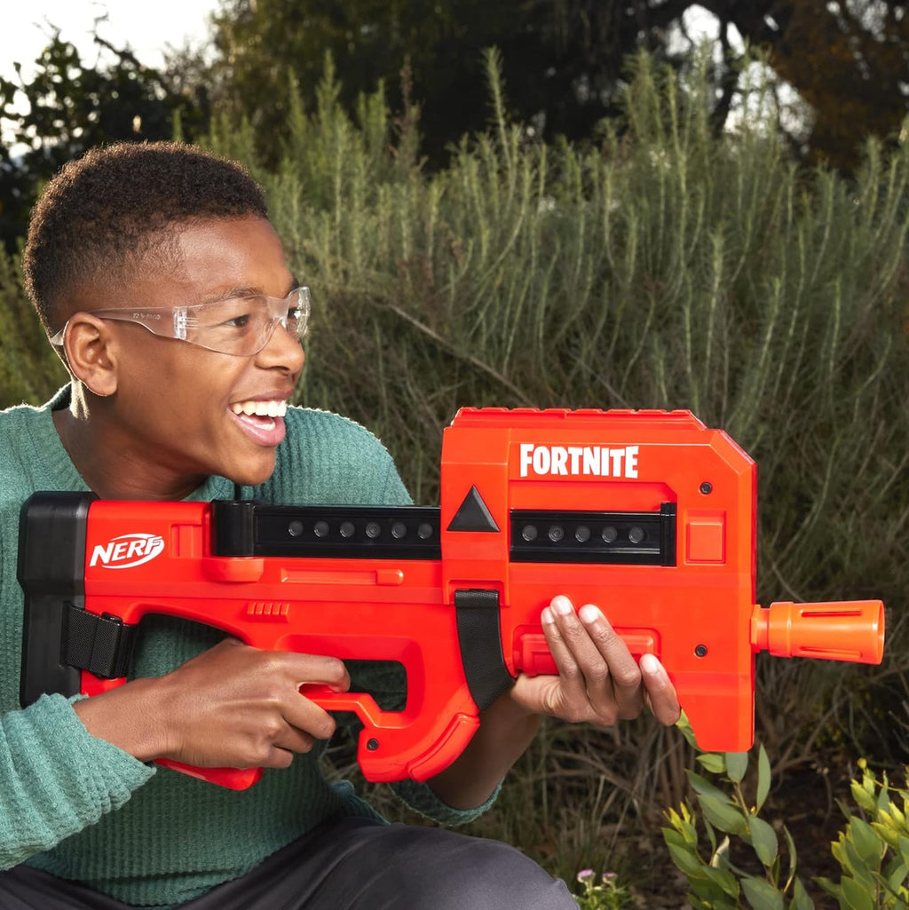 NERF Fortnite Compact SMG Motorized Blaster, Red
