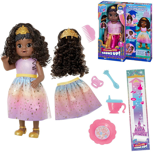 Baby Alive Princess Ellie Grows Up! Black Hair Doll