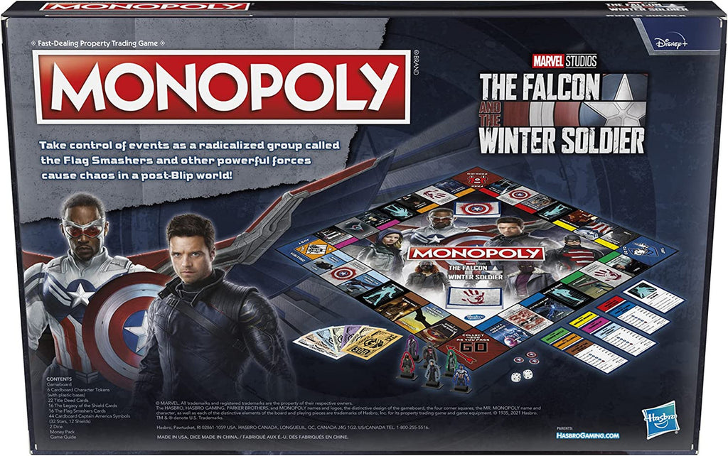 MONOPOLY: Marvel Studios' The Falcon and The Winter Soldier Edition Board Game