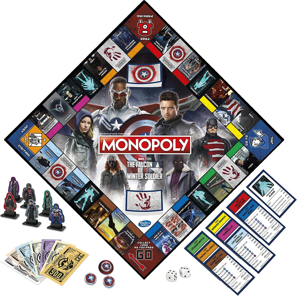 MONOPOLY: Marvel Studios' The Falcon and The Winter Soldier Edition Board Game
