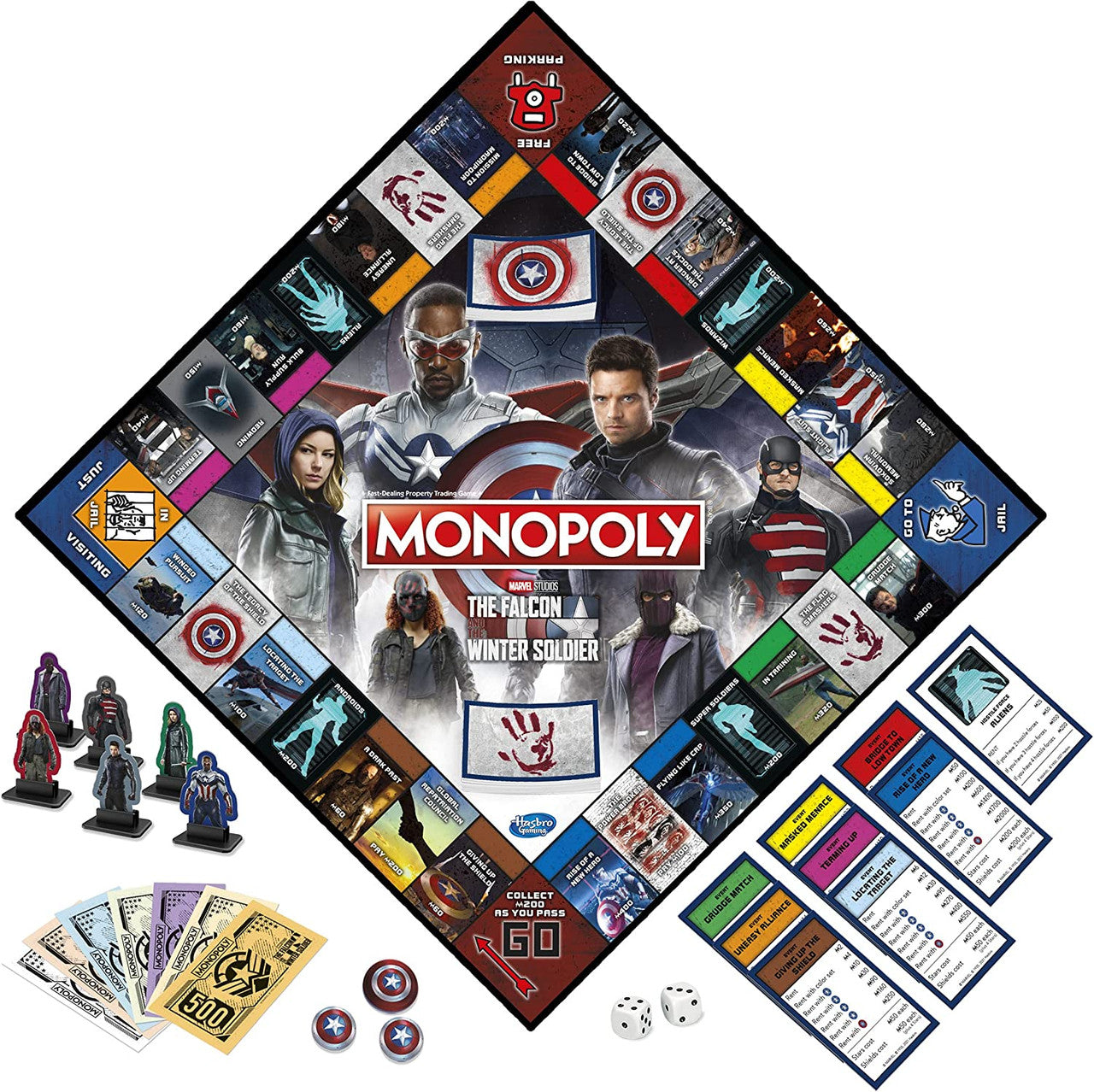 MONOPOLY: Marvel Studios' The Falcon and The Winter Soldier Edition Board Game