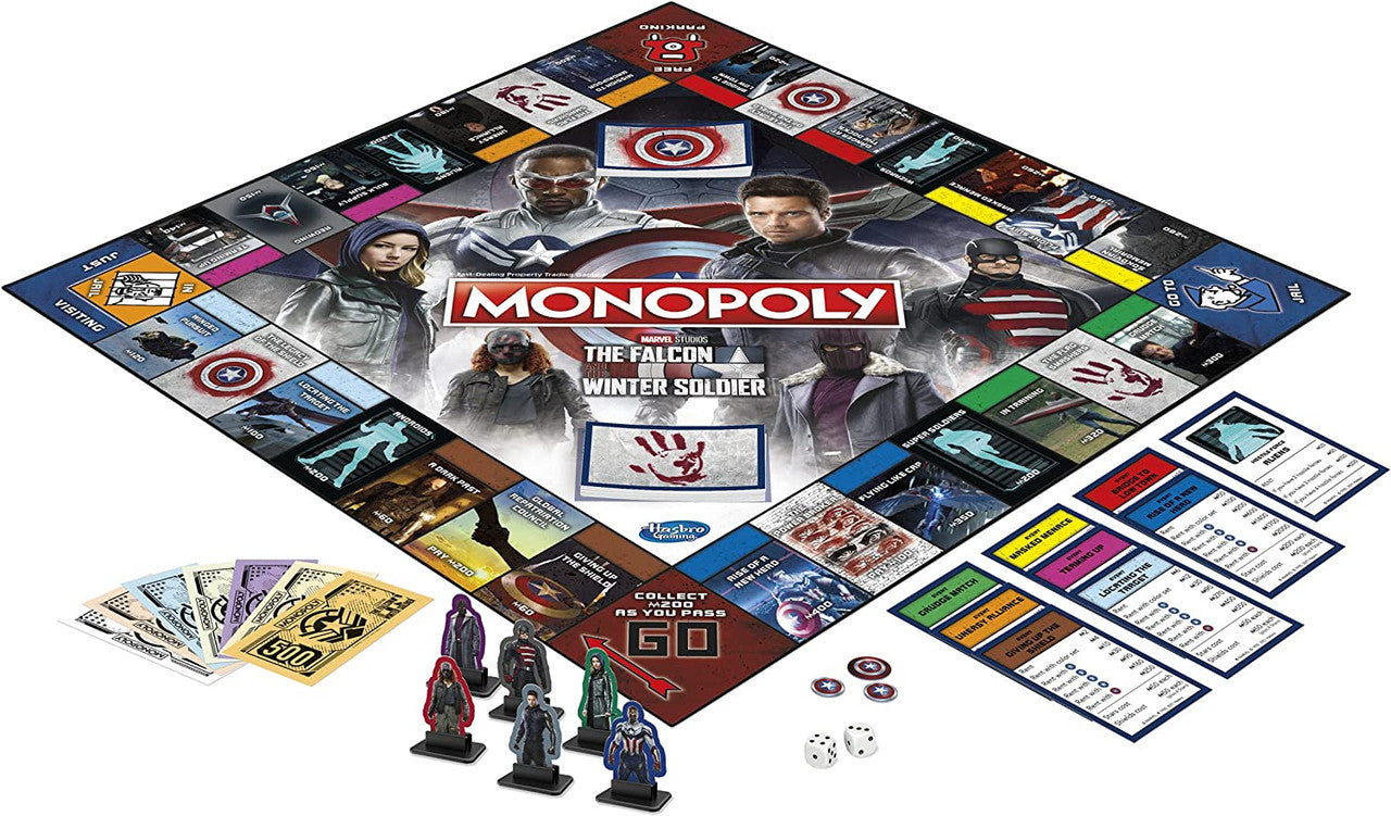 MONOPOLY: Marvel Studios' The Falcon and The Winter Soldier Edition Board Game