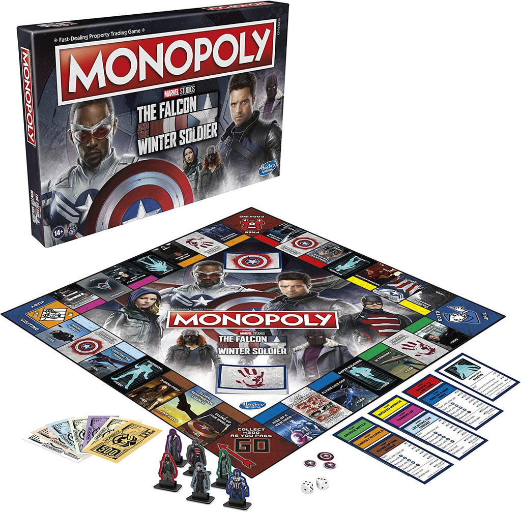 MONOPOLY: Marvel Studios' The Falcon and The Winter Soldier Edition Board Game
