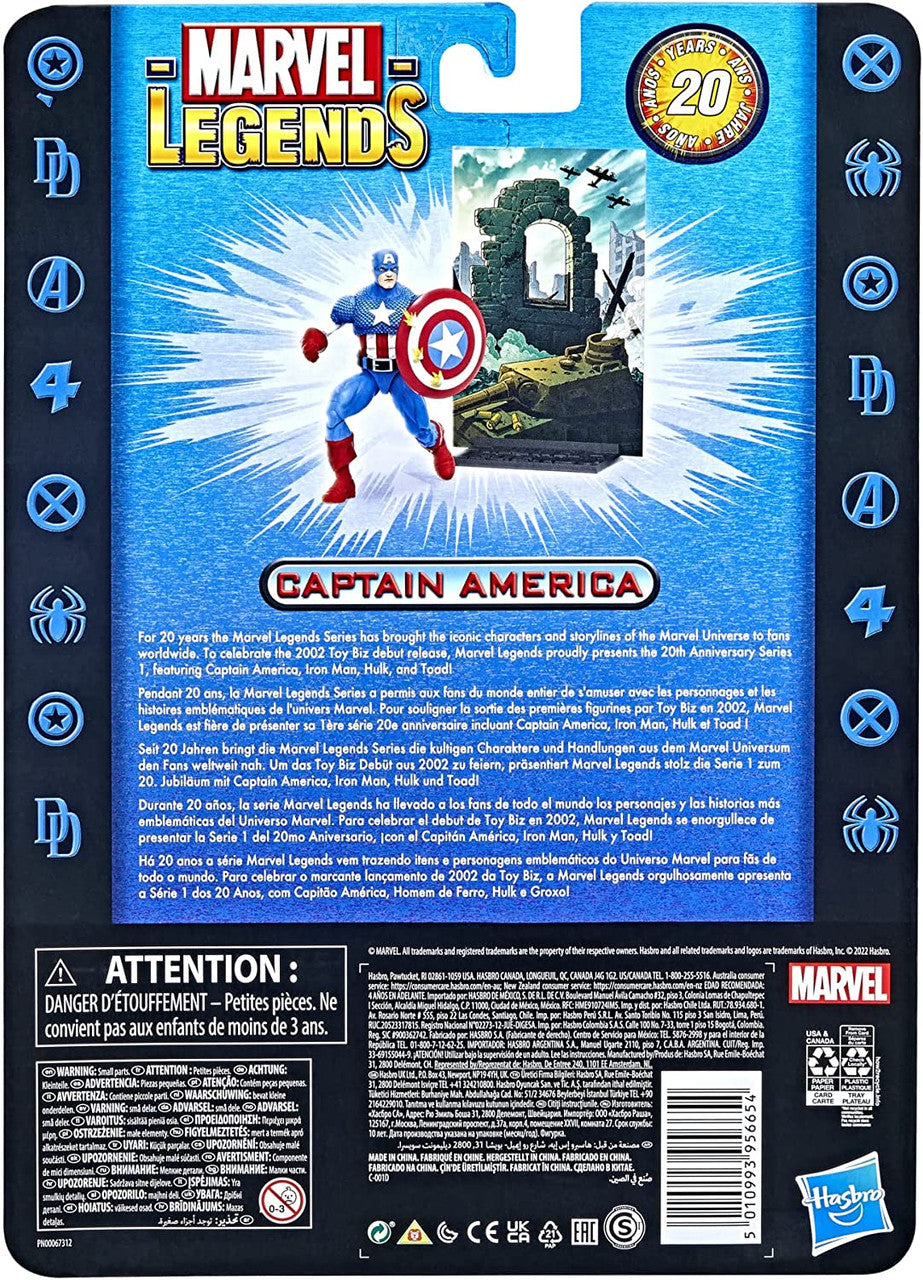 Marvel Legends 20th Anniversary Series 1 Captain America 6-inch Action Figure