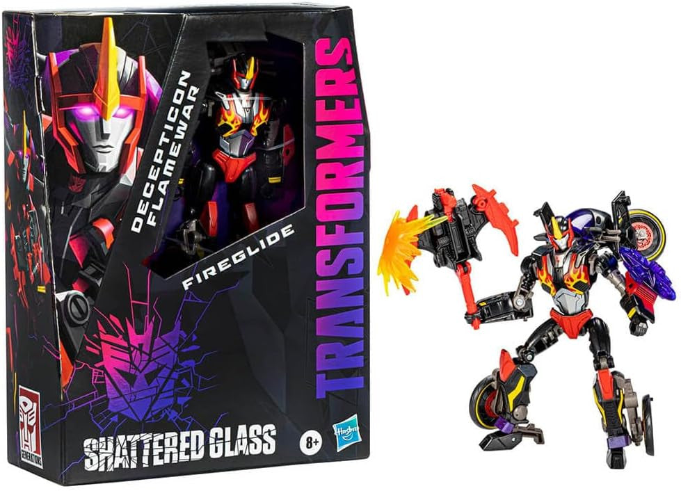 Transformers Shattered Glass Collection: Decepticon Flamewar with Fireglide