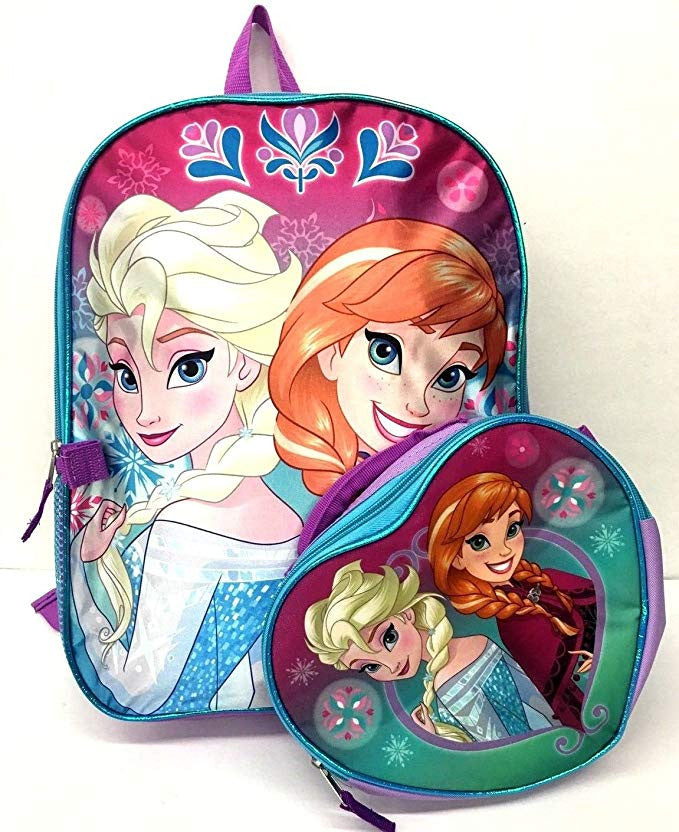 Frozen Elsa and Anna School Backpack Set