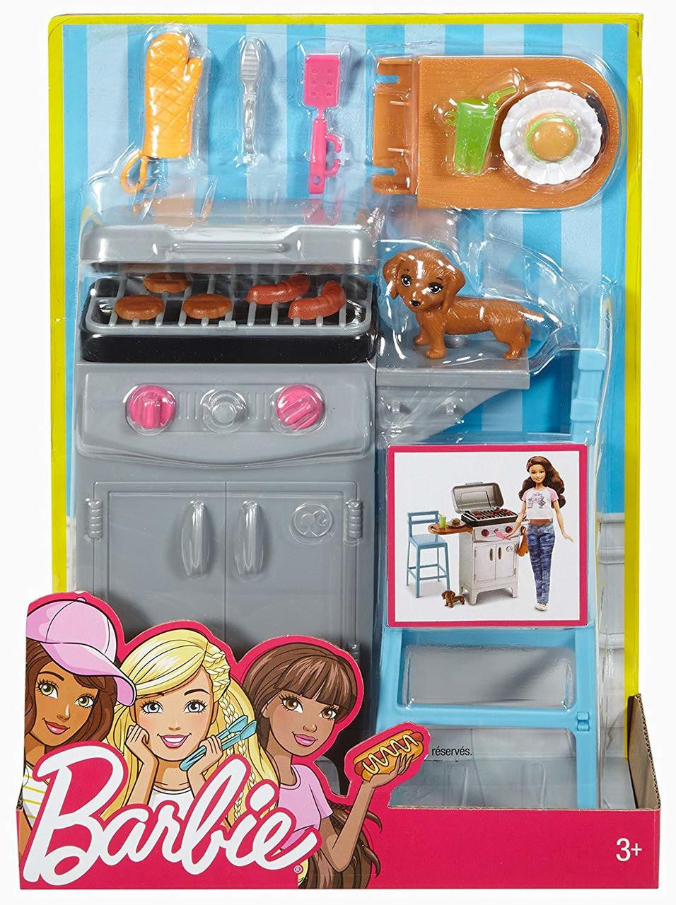Barbie BBQ Grill Furniture & Accessory Set