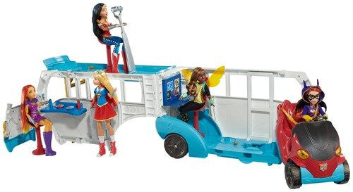 DC Super Hero Girls Action Doll Feature Bus