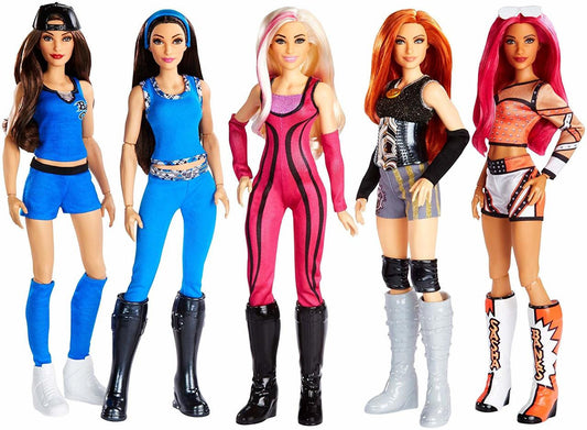 WWE Superstars Collection Fashion Dolls, 5 pack