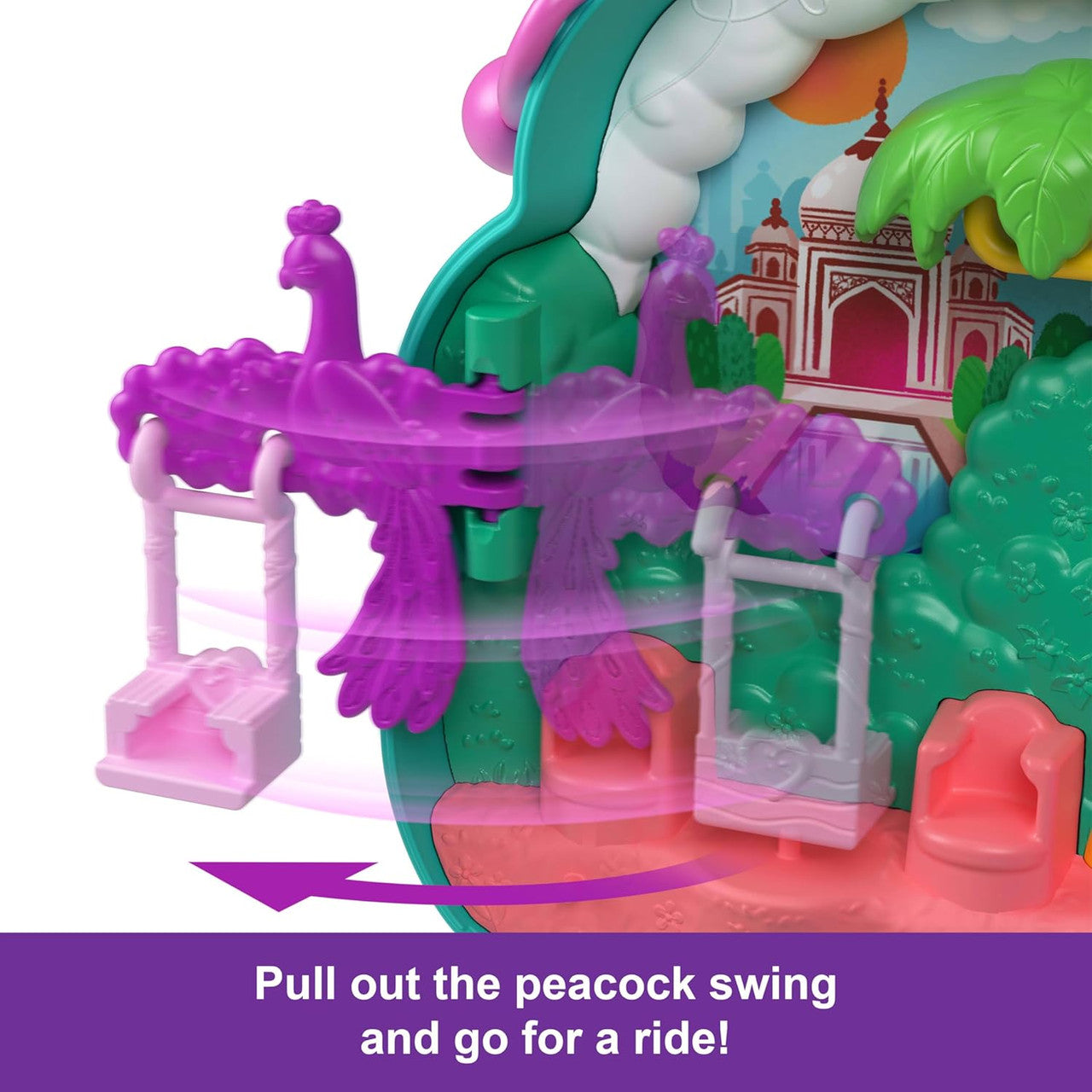 Polly Pocket Dolls & Playset, Peacock Garden