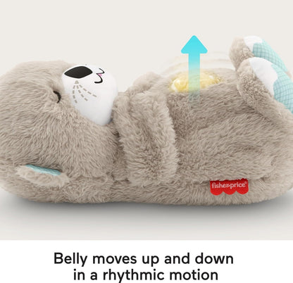 Fisher-Price Soothe 'n Snuggle Otter Baby Plush Sound Machine with Music, Lights, and Breathing Motion for Newborns 0+ Months