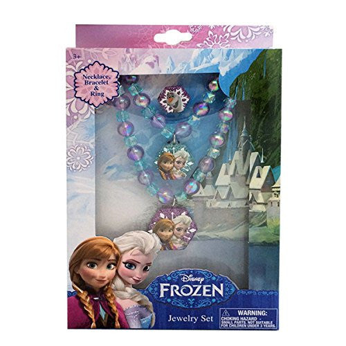 Disney Frozen Jewelry Set with Necklace, Bracelet and Ring
