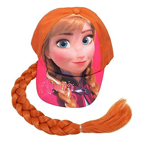 Disney Frozen Anna Braid Baseball Cap Hat Girl One Size Fits Most